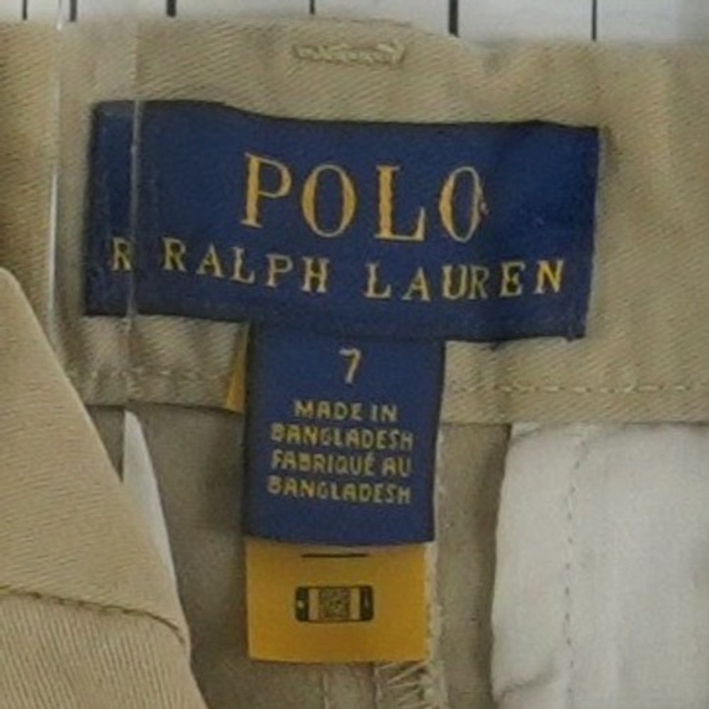 Polo Ralph Lauren Chino Pants Boys Size 7 Khaki Stretch Cotton Pony Logo - Picture 3 of 6